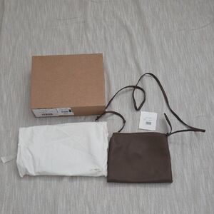 The Row Large Nu Twin Dark Olive Crossbody Bag